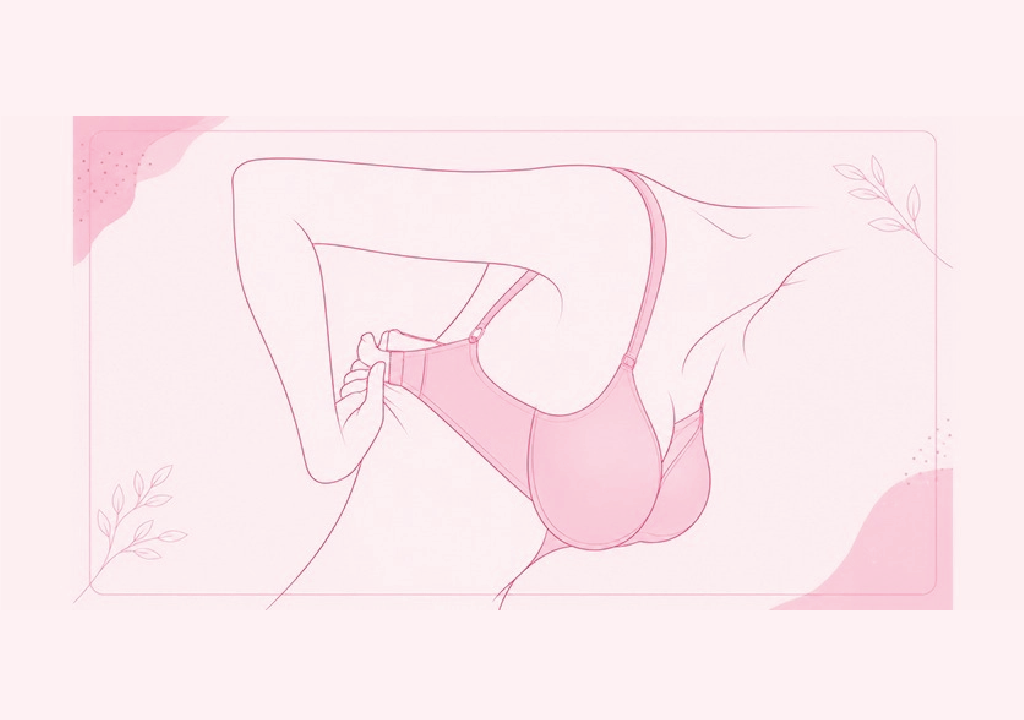 Comfortable bra fitting guide.