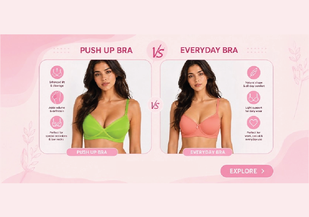Push Up Bra Size Guide for women by Haya Noura Bangladesh.